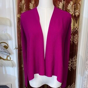 Le Chateau Magenta Open-Front Sweater